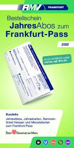 Frankfurt-Pass JahresAbos zum Bestellschein 2022 - RMV