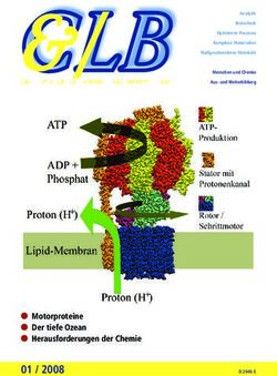 CLB Chemie in Labor und Biotechnik - Motorproteine Der tiefe Ozean Herausforderungen der Chemie