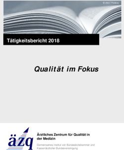 Qualität im Fokus Tätigkeitsbericht 2018 - Ärztliches Zentrum für Qualität in der ...