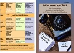 Frühsommerbrief 2021 Neukirchen, Adorf, Klaffenbach im Ev. -Luth. Christuskirchspiel Erzgebirge - Kirchgemeinde Neukirchen ...