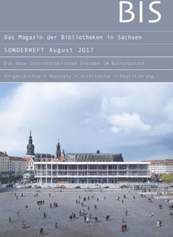 Bibliotheken in Sachsen // U1 BIS - Das Magazin der Bibliotheken in Sachsen SONDERHEFT August 2O17