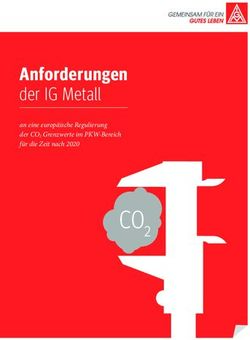 Anforderungen der IG Metall - an eine europ&auml;ische Regulierung der CO2 Grenzwerte im PKW-Bereich f&uuml;r die Zeit nach 2020