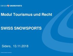 Modul Tourismus und Recht - SWISS SNOWSPORTS Siders, 13.11.2018