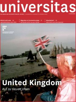 United Kingdom Auf zu neuen Ufern - Universit&eacute; de Fribourg