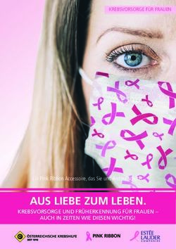 AUS LIEBE ZUM LEBEN. KREBSVORSORGE UND FR&Uuml;HERKENNUNG F&Uuml;R FRAUEN - AUCH IN ZEITEN WIE DIESEN WICHTIG! - pinkribbon.at