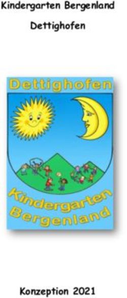 Kindergarten Bergenland Dettighofen - Konzeption 2021