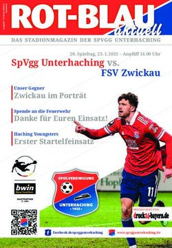 SPVGG UNTERHACHING VS. FSV ZWICKAU
