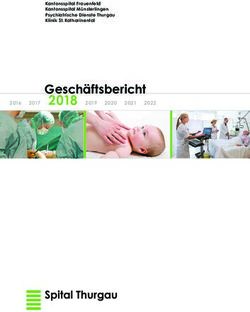 Gesch&auml;ftsbericht 2018 2016 - Spital Thurgau AG