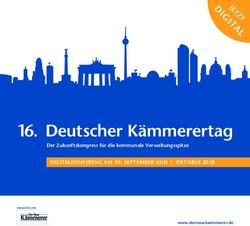 Deutscher K&auml;mmerertag - DIGITALKONFERENZ AM 30. SEPTEMBER UND 1. OKTOBER 2020 Der Zukunftskongress f&uuml;r die kommunale Verwaltungsspitze - Der ...