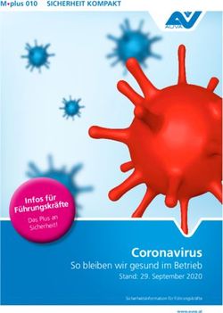 Coronavirus So bleiben wir gesund im Betrieb Stand: 29. September 2020 - M plus 010 SICHERHEIT KOMPAKT - AUVA