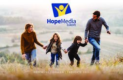 HOFFNUNG F&Ouml;RDERN | PROJEKTE 2021 - Hope Media