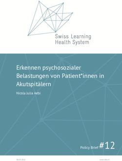 Erkennen psychosozialer Belastungen von Patient*innen in Akutspit&auml;lern - Nicola Julia Aebi
