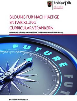 BILDUNG FÜR NACHHALTIGE ENTWICKLUNG CURRICULAR VERANKERN - Orientierung für Lehrplankommissionen, Fachkonferenzen und Lehrerbildung