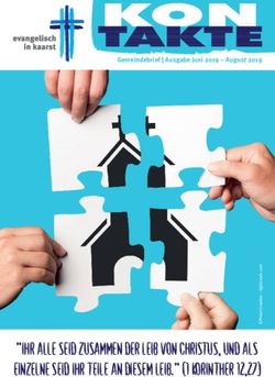 "Ihr alle seid zusammen der Leib von Christus, und als Einzelne seid ihr Teile an diesem Leib." (1 Korinther 12,27) - Gemeindebrief | Ausgabe Juni ...