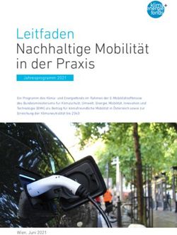 Leitfaden Nachhaltige Mobilität in der Praxis - Klima 