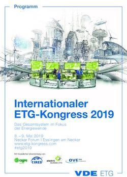 Internationaler ETG-Kongress 2019 - Programm - Das Gesamtsystem im Fokus der Energiewende - VDE