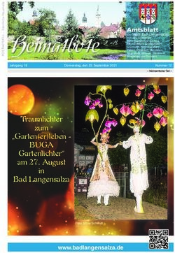 BUGA Traumlichter zum "Garten(er)leben - Gartenlichter" am 27. August in Bad Langensalza - www.badlangensalza.de