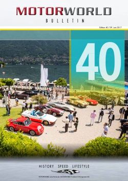 HISTORY SPEED LIFESTYLE - bulletin