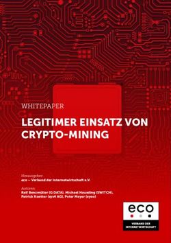LEGITIMER EINSATZ VON CRYPTO-MINING - WHITEPAPER Herausgeber: eco - Verband der Internetwirtschaft e.V - eco Verband