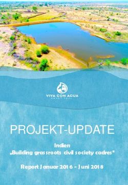 PROJEKT-UPDATE Indien - "Building grassroots civil s ociety cadres" Report J anuar 201 Viva con Agua
