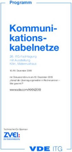 Kommuni-kations- kabelnetze - Programm 26. ITG-Fachtagung mit Ausstellung K&ouml;ln, Maternushaus - VDE