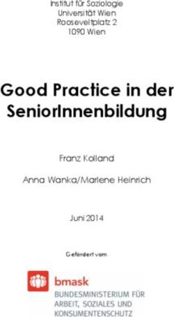 Good Practice in der SeniorInnenbildung - Franz Kolland Anna Wanka/Marlene Heinrich