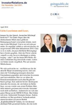 Liebe Leserinnen und Leser, Deutscher Investor Relations Verband eV