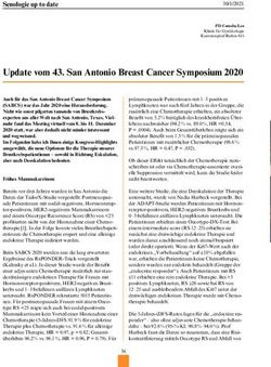 Update vom 43. San Antonio Breast Cancer Symposium 2020