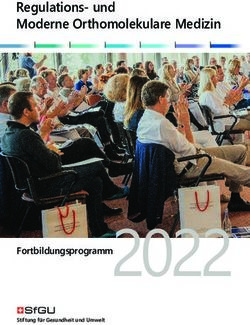 2022 Regulations- und Moderne Orthomolekulare Medizin - Fortbildungsprogramm - Stiftung ...