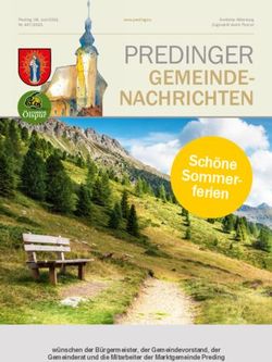 PREDINGER GEMEINDE-NACHRICHTEN - Sch&ouml;ne Sommer-ferien - Marktgemeinde ...