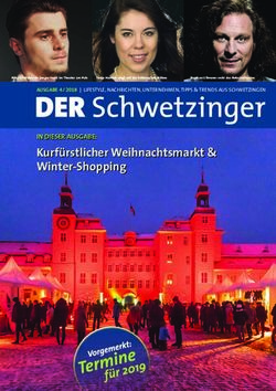 Kurf&uuml;rstlicher Weihnachtsmarkt & Winter-Shopping - IN DIESER AUSGABE: Mannheimer ...