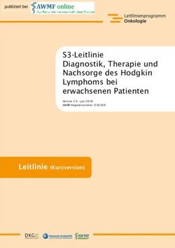 S3-Leitlinie Diagnostik, Therapie und Nachsorge des Hodgkin Lymphoms bei erwachsenen Patienten - AWMF