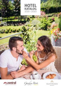 HOTEL KATALOG 2019 / 2020 - Ankommen & Abschalten