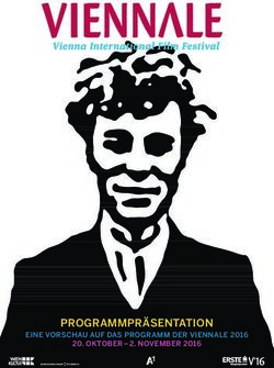 PROGRAMMPR&Auml;SENTATION EINE VORSCHAU AUF DAS PROGRAMM DER VIENNALE 2016 20. OKTOBER-2. NOVEMBER 2016