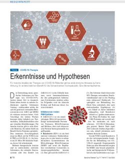Erkenntnisse und Hypothesen - COVID-19-Therapie - Deutsches &Auml;rzteblatt