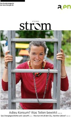 Adieu Konsum? Was Teilen bewirkt Seite 10 - Das Kundenmagazin der Aare Energie AG