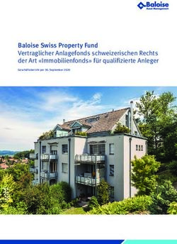 Baloise Swiss Property Fund Vertraglicher Anlagefonds schweizerischen Rechts der Art "Immobilienfonds" f&uuml;r qualifizierte Anleger ...