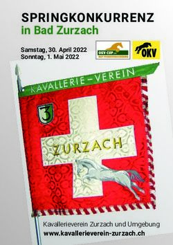 SPRINGKONKURRENZ in Bad Zurzach - Samstag, 30. April 2022 Sonntag, 1. Mai 2022 - Kavallerieverein Zurzach