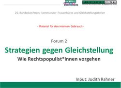 Strategien gegen Gleichstellung - Wie Rechtspopulist*innen vorgehen Forum 2 Input: Judith Rahner - BAG kommunaler Frauen- und ...