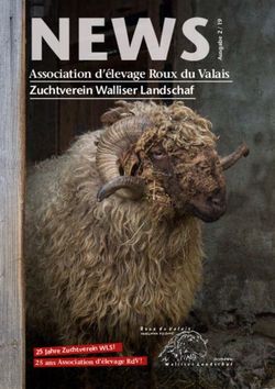 ASSOCIATION D'&Eacute;LEVAGE ROUX DU VALAIS ZUCHTVEREIN WALLISER LANDSCHAF - 25 JAHRE ZUCHTVEREIN WLS ! 25 ANS ASSOCIATION D'&Eacute;LEVAGE RDV!