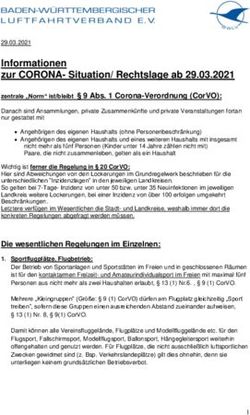 Informationen zur CORONA-Situation/ Rechtslage ab 29.03.2021