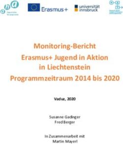 Monitoring-Bericht Erasmus+ Jugend in Aktion in Liechtenstein Programmzeitraum 2014 bis 2020 - Vaduz, 2020 - AHA.LI