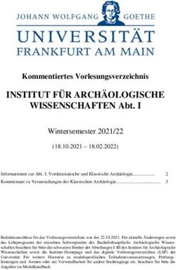 INSTITUT FÜR ARCHÄOLOGISCHE - WISSENSCHAFTEN Abt. I