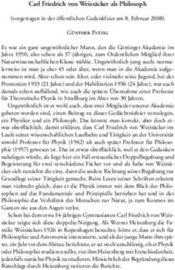 Carl Friedrich von Weizsäcker als Philosoph