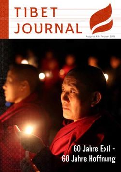 60 Jahre Exil - 60 Jahre Hoffnung - Ausgabe 43 / Februar 2019 - International Campaign for Tibet