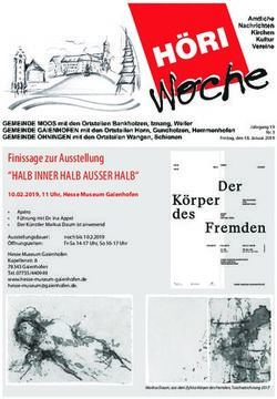 Finissage zur Ausstellung - "HALB INNER HALB AUSSER HALB" - Gaienhofen