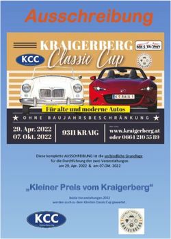 "Kleiner Preis vom Kraigerberg" - Diese komplette AUSSCHREIBUNG ist die verbindliche Grundlage f&uuml;r die Durchf&uuml;hrung der zwei Veranstaltungen am ...
