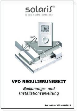 VFD REGULIERUNGSKIT Bedienungs- und Installationsanleitung - Ref notice : VFD 03/2018 - Systec Therm AG