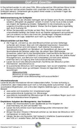 Golf und Gewitter - DGV-Serviceportal