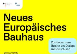 Neues Europ&auml;isches Bauhaus Positionen zum - Beginn des Dialogs in Deutschland - BBSR
